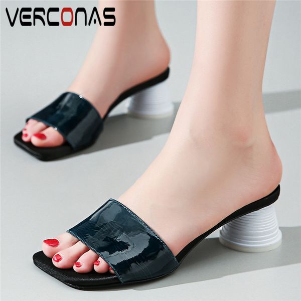 verconas women shallow slippers design summer concise square toe high heels sandals basic shoes shoes woman, Black
verconas women shallow slippers design summer concise square toe high heels sandals basic shoes shoes woman, Black