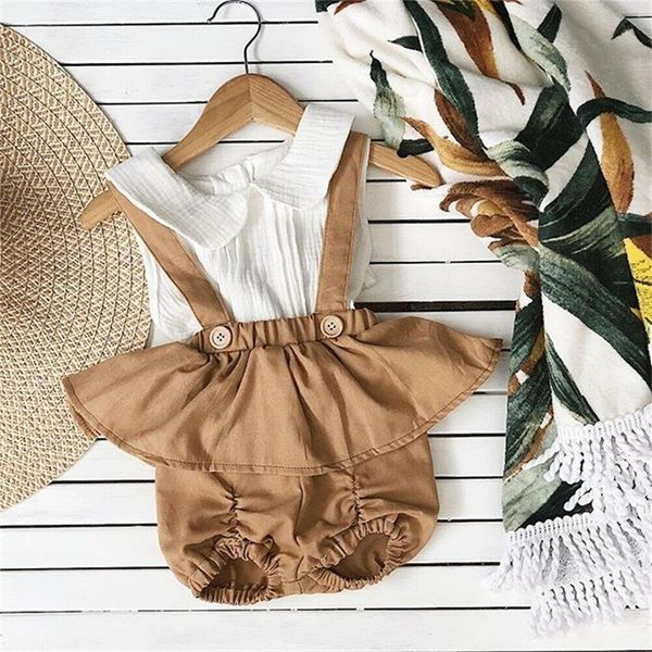 newborn baby girl ruffle shirt bib pants shorts 2pcs summer cute baby girls clothes outfits set, White
newborn baby girl ruffle shirt bib pants shorts 2pcs summer cute baby girls clothes outfits set, White