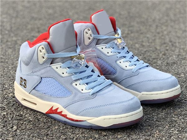 2019 release trophy room air 5 jsp pack ice blue basketball shoes sail metallic gold university red ci1899-400 athletic sneakers 40-47, White;red
2019 release trophy room air 5 jsp pack ice blue basketball shoes sail metallic gold university red ci1899-400 athletic sneakers 40-47, White;red