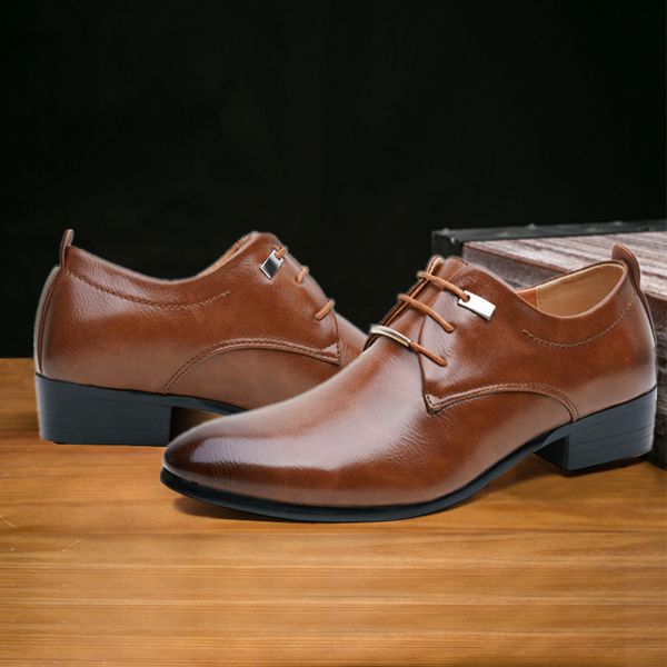 men leather shoes italian eurpean style pointed toe elegant male footwear dress wedding party oxford shoes zapatos hombre 2a, Black
men leather shoes italian eurpean style pointed toe elegant male footwear dress wedding party oxford shoes zapatos hombre 2a, Black