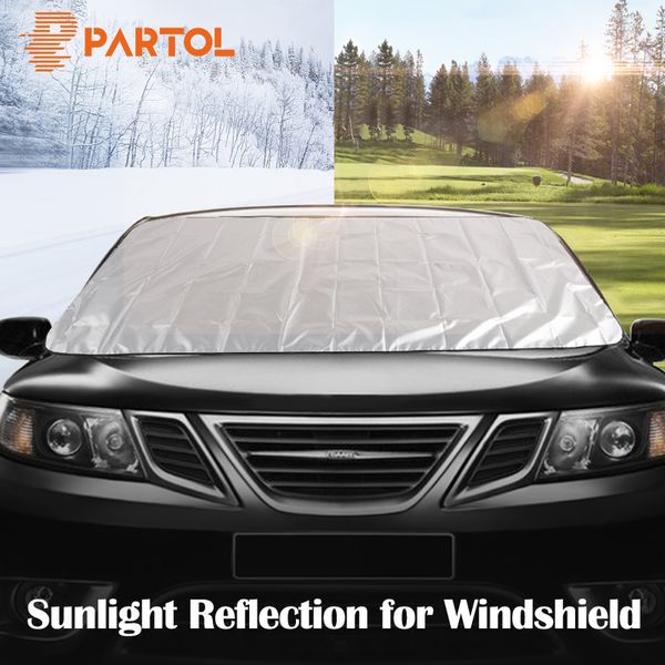 partol universal fit protective silver coating auto sunshade for windshield heat intake car front window sunlight reflector suv
partol universal fit protective silver coating auto sunshade for windshield heat intake car front window sunlight reflector suv