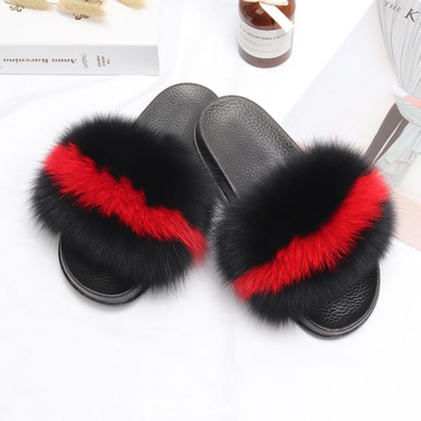 wholesale fur slides costumizable sole 2020 fox fur slippersfluffy real fox fur sandals, Black
wholesale fur slides costumizable sole 2020 fox fur slippersfluffy real fox fur sandals, Black