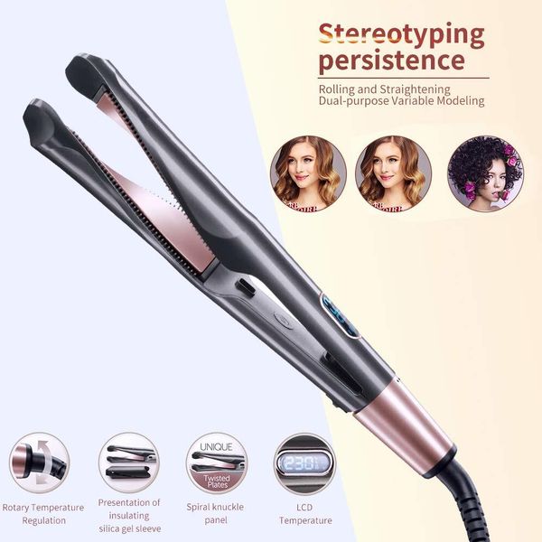 professional 2 in 1 twist hair curler big wave hair crimper irons curling wand ceramic flat iron hair straightener curling iron
professional 2 in 1 twist hair curler big wave hair crimper irons curling wand ceramic flat iron hair straightener curling iron