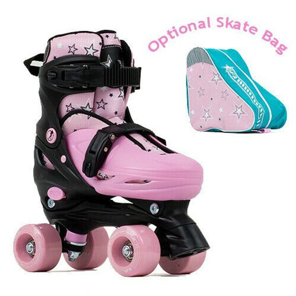 adjustable skates children' fashion pink four-wheel double row skates-including skate bag ice skates, Black;grey
adjustable skates children' fashion pink four-wheel double row skates-including skate bag ice skates, Black;grey