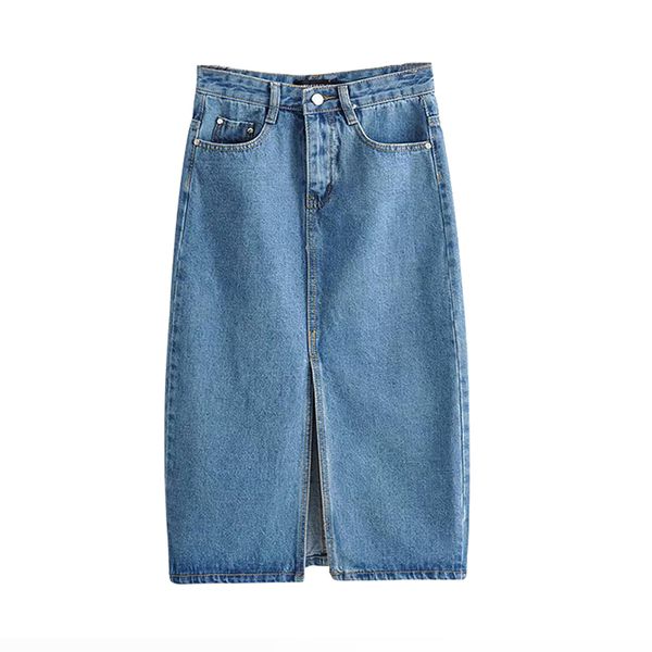 2020 fashion denim skirts for women split mid calf length skirts vintage pocket blue saia ladies high waist midi skirt, Black
2020 fashion denim skirts for women split mid calf length skirts vintage pocket blue saia ladies high waist midi skirt, Black