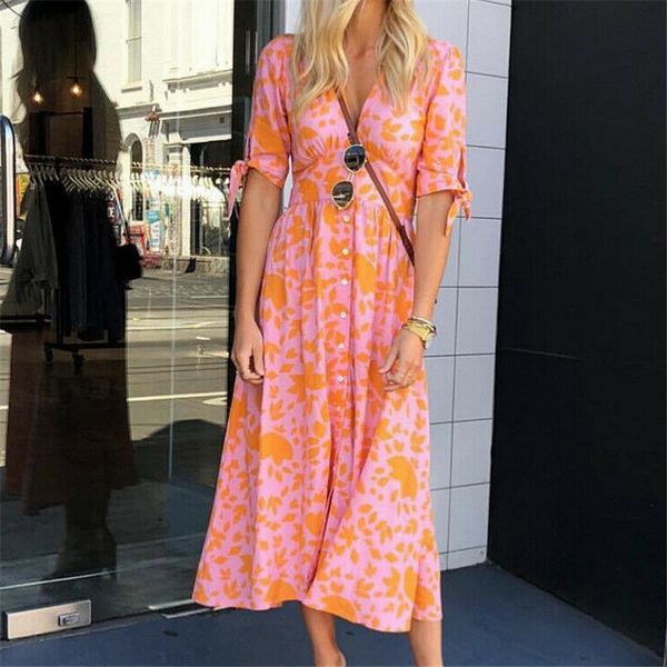 fashion women summer boho dress leaves printed short mini dress v-neck evening party dresses beach holiday fashion sundress, Black;gray
fashion women summer boho dress leaves printed short mini dress v-neck evening party dresses beach holiday fashion sundress, Black;gray