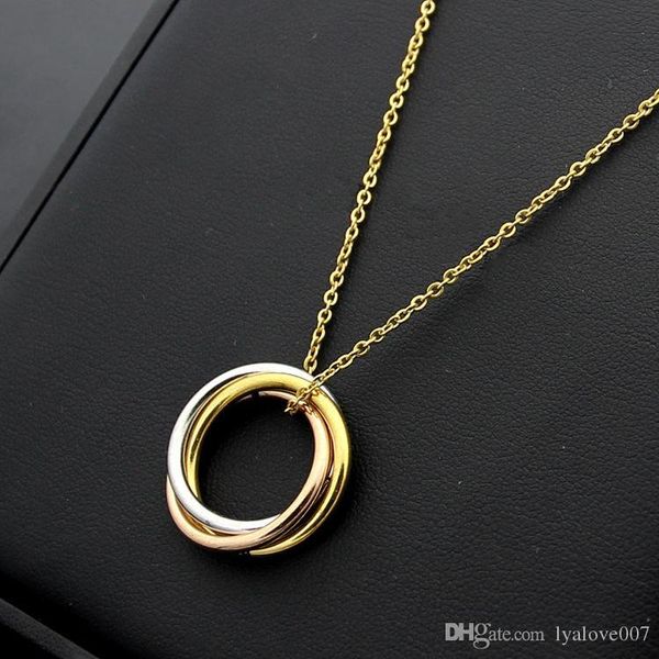 titanium steel luxury designer jewelry women love necklace three-ring rose gold silver mix pendant necklaces women men gifts
titanium steel luxury designer jewelry women love necklace three-ring rose gold silver mix pendant necklaces women men gifts