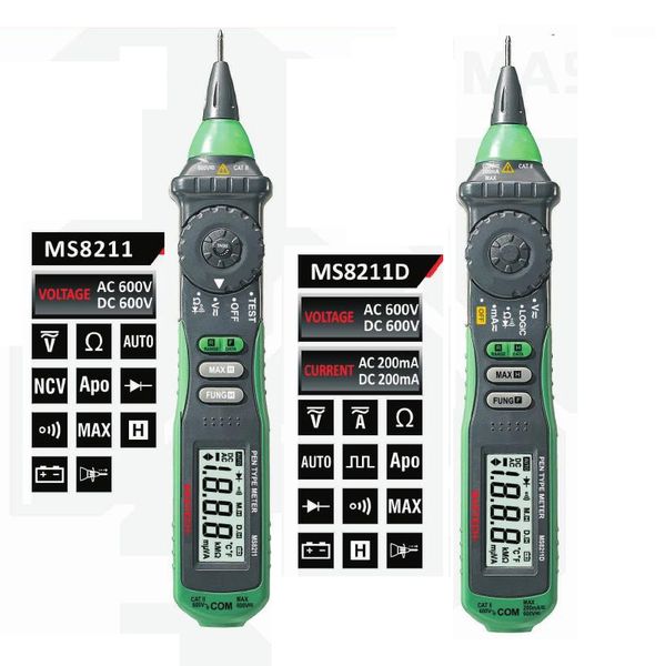 mastech ms8211 ms8211d pen type auto range digital multimeter dmm ac dc voltage current tester meter logic level test
mastech ms8211 ms8211d pen type auto range digital multimeter dmm ac dc voltage current tester meter logic level test