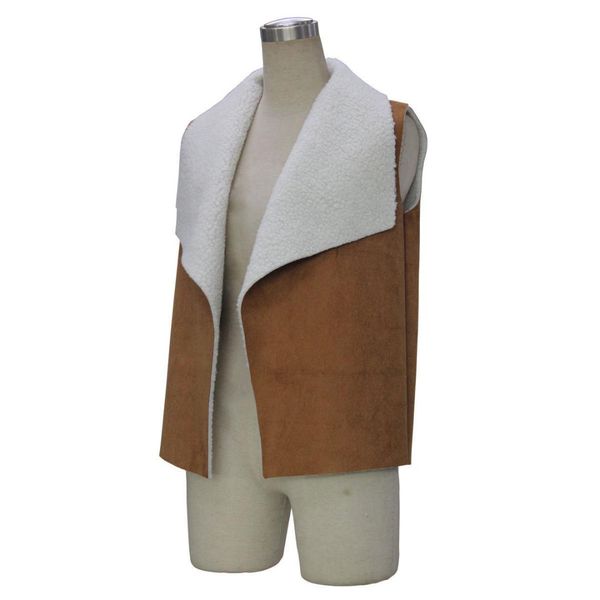 2019 new arrival vest coat women lapel design casual basic sherpa vest coat, Black;white
2019 new arrival vest coat women lapel design casual basic sherpa vest coat, Black;white