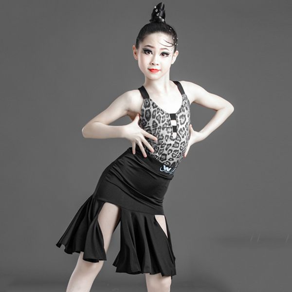 stage wear latin dance dress girls fashion leopard print leotard split skirt tango rumba cha samba dancing practice costumes dn6008, Black;red
stage wear latin dance dress girls fashion leopard print leotard split skirt tango rumba cha samba dancing practice costumes dn6008, Black;red