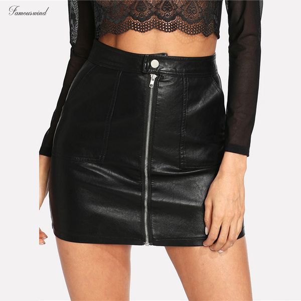 обычная юбка кожа линия поддельный весна черный талии zip sexy pu юбка женщины elegant оболочки выше колена мини-юбки, Black
обычная юбка кожа линия поддельный весна черный талии zip sexy pu юбка женщины elegant оболочки выше колена мини-юбки, Black