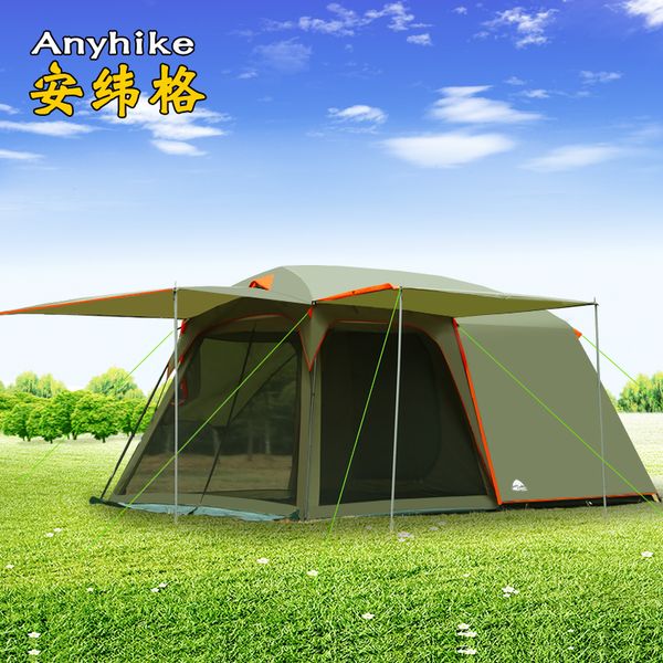 ultralarge one hall one bedroom double layer waterproof 5-8 person use camping party tent carpas de camping tente
ultralarge one hall one bedroom double layer waterproof 5-8 person use camping party tent carpas de camping tente