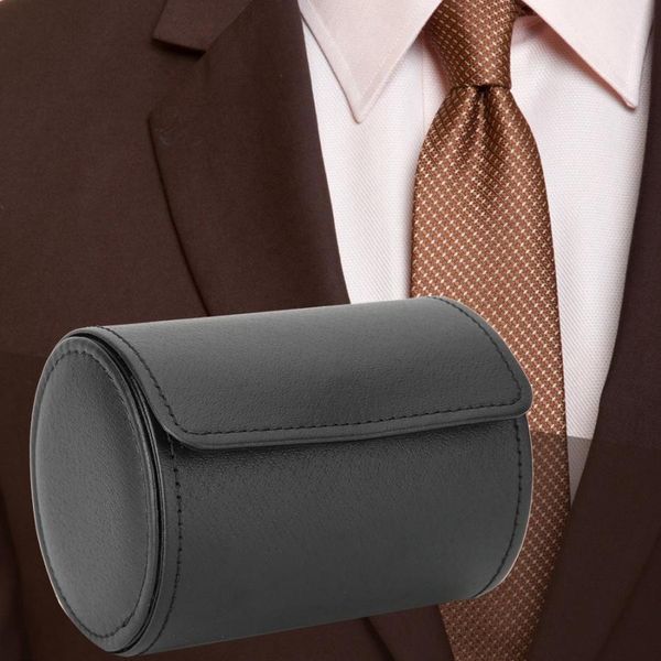 watch case pu leather portable round shape necktie neck tie storage case box gift for male watch organizer display, Black;blue
watch case pu leather portable round shape necktie neck tie storage case box gift for male watch organizer display, Black;blue