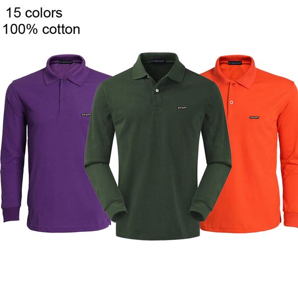 100% cotton autumn men's polos brand casual long sleeve shirts solid color polos spring comfortable size xs-4xl, White;black
100% cotton autumn men's polos brand casual long sleeve shirts solid color polos spring comfortable size xs-4xl, White;black