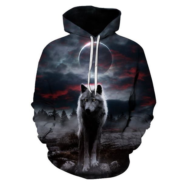 wolf print hoodie men's 3d hoodie brand wolf sweatshirt boys jacket quality pullover fashion sportswear animal teen jacket, Black
wolf print hoodie men's 3d hoodie brand wolf sweatshirt boys jacket quality pullover fashion sportswear animal teen jacket, Black