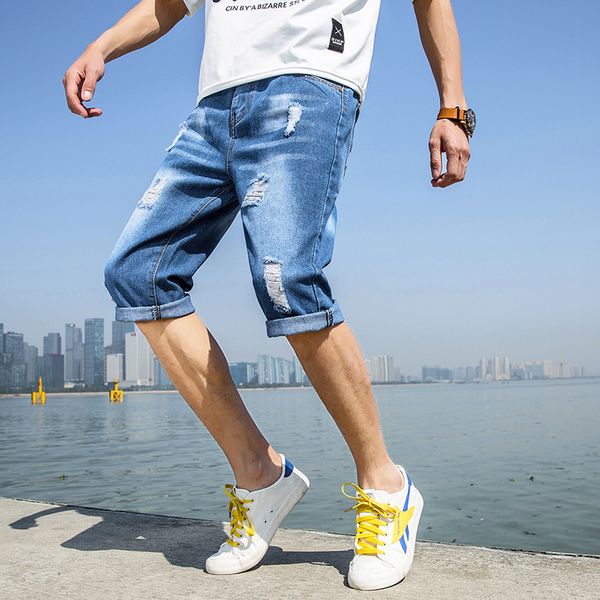summer new style 2019 korean-style men's jeans youth popularity loose-fit low-rise casual, Blue
summer new style 2019 korean-style men's jeans youth popularity loose-fit low-rise casual, Blue