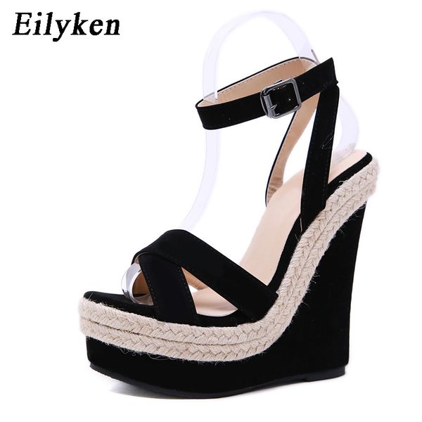 eilyken fashion women summer open toe shoes buckle strap women platform sandals wedges high heels 15cm sandals shoes y200702, Black
eilyken fashion women summer open toe shoes buckle strap women platform sandals wedges high heels 15cm sandals shoes y200702, Black