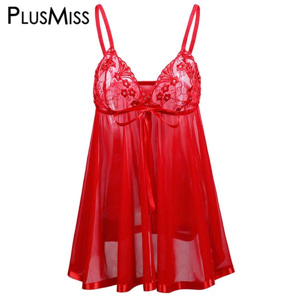 plusmiss plus size vintage lace sleepwear robe erotic lingerie women nightgown night home dress see through underwear red, Black;red
plusmiss plus size vintage lace sleepwear robe erotic lingerie women nightgown night home dress see through underwear red, Black;red