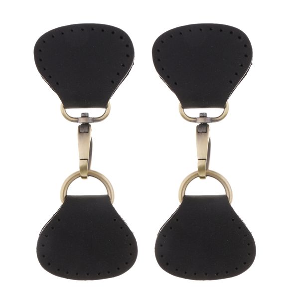 vintage pu leather toggle buttons for luggage bags zipper diy accessories, Black 
vintage pu leather toggle buttons for luggage bags zipper diy accessories, Black
