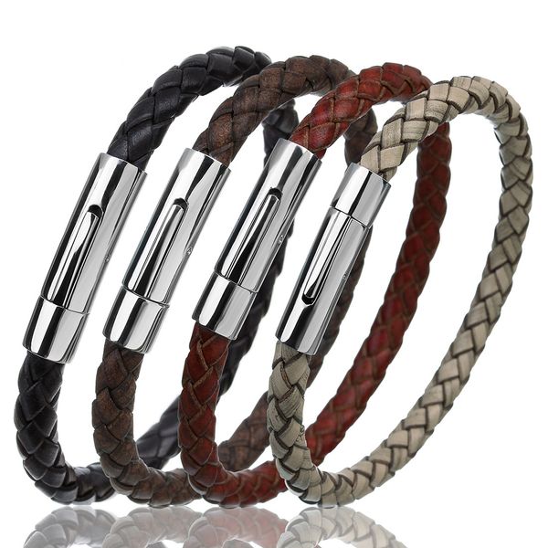 mayforest genuine leather bracelet for men women vintage handmade stainless steel wire bangle male bracelets punk jewelry 2019 new, Black
mayforest genuine leather bracelet for men women vintage handmade stainless steel wire bangle male bracelets punk jewelry 2019 new, Black