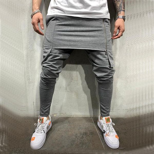 autumn mens harem pants elastic waist stripe pockets casual loose drop crotch trousers men streetwear hip hop pants, Black 
autumn mens harem pants elastic waist stripe pockets casual loose drop crotch trousers men streetwear hip hop pants, Black