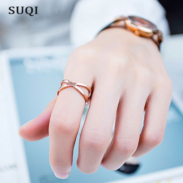 suqi fashion concise zircon wedding stainless steel material silver rose gold steel color ring never fade jewelry, Slivery;golden
suqi fashion concise zircon wedding stainless steel material silver rose gold steel color ring never fade jewelry, Slivery;golden