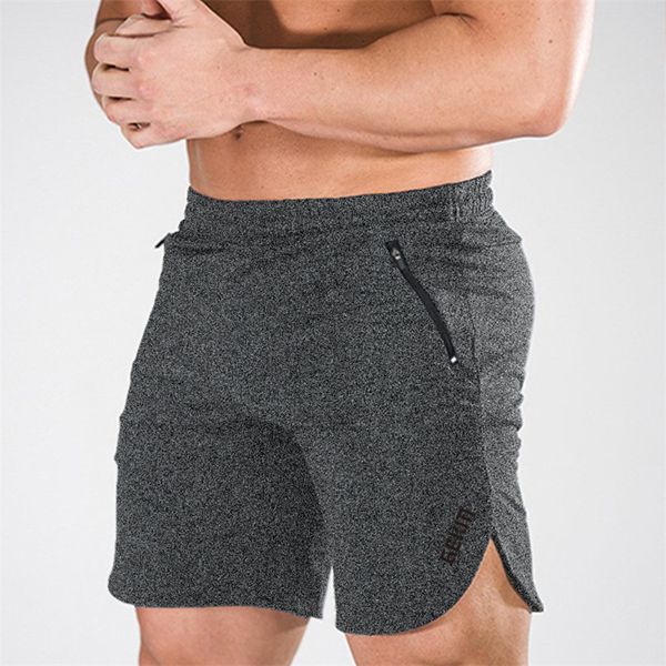 yemeke men casual shorts solid color straight shorts male fitness fashion bodybuilding trend men zipper pocket, White;black 
yemeke men casual shorts solid color straight shorts male fitness fashion bodybuilding trend men zipper pocket, White;black