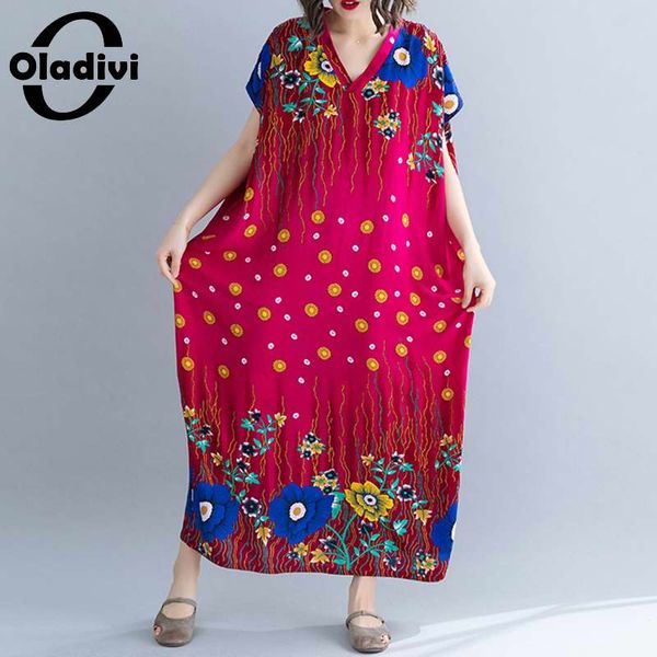 oladivi oversized woman fashion print plus size summer long boho dress ladies beach wear girl tunic maxi dresses 8xl 7xl 6xl 5xl, Black;gray
oladivi oversized woman fashion print plus size summer long boho dress ladies beach wear girl tunic maxi dresses 8xl 7xl 6xl 5xl, Black;gray