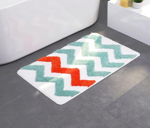 geometic bath mat water absorption rug colorful wave pattern bathroom mat soft anti-slip mat 50*80 cm
geometic bath mat water absorption rug colorful wave pattern bathroom mat soft anti-slip mat 50*80 cm