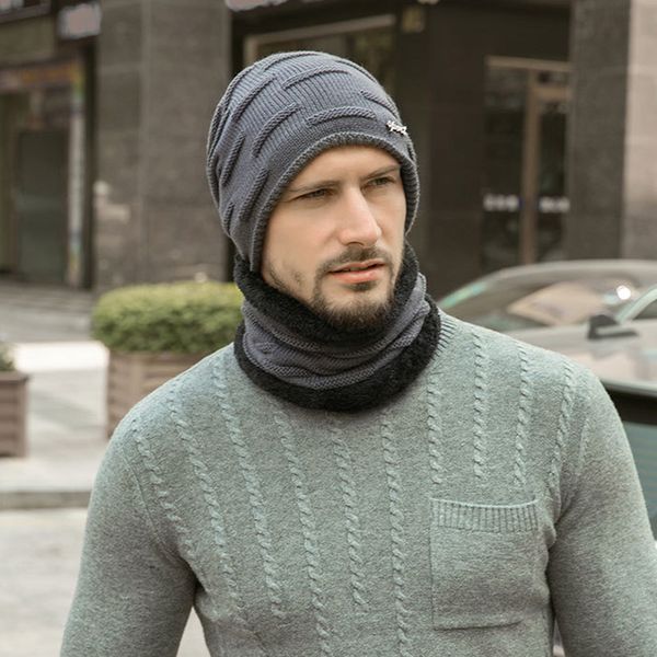hat men's new autumn and winter plus velvet thick warm knit hat + bib 2 sets of winter europe and wool outdoor, Blue;gray
hat men's new autumn and winter plus velvet thick warm knit hat + bib 2 sets of winter europe and wool outdoor, Blue;gray