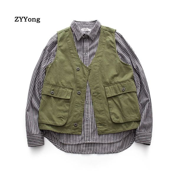 2020 new cotton multiple pockets men cargo vest coat hip hop dad waistcoat comfortable sleeveless jacket gilet streetwear, Black;white
2020 new cotton multiple pockets men cargo vest coat hip hop dad waistcoat comfortable sleeveless jacket gilet streetwear, Black;white