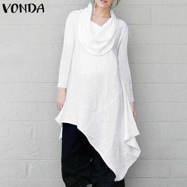 women's blouses & shirts fashion asymmetrical tunic blouse spring chemise 2021 vonda pleated long sleeve shirt female blusas oversized, White
women's blouses & shirts fashion asymmetrical tunic blouse spring chemise 2021 vonda pleated long sleeve shirt female blusas oversized, White