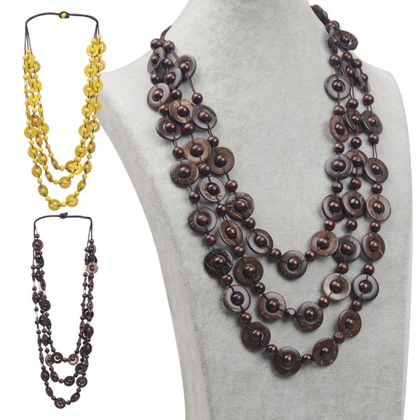 2 pieces necklaces ethnic bohemian handmade pendant necklace jewelry -1pc yellow and 1pc brown, Silver
2 pieces necklaces ethnic bohemian handmade pendant necklace jewelry -1pc yellow and 1pc brown, Silver