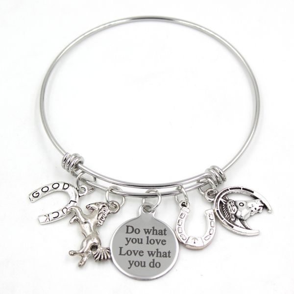 wholesale stainless steel bracelet wire adjustable expandble bangle horse bracelet western horseshoe charms bracelet for women gifts, Golden;silver
wholesale stainless steel bracelet wire adjustable expandble bangle horse bracelet western horseshoe charms bracelet for women gifts, Golden;silver