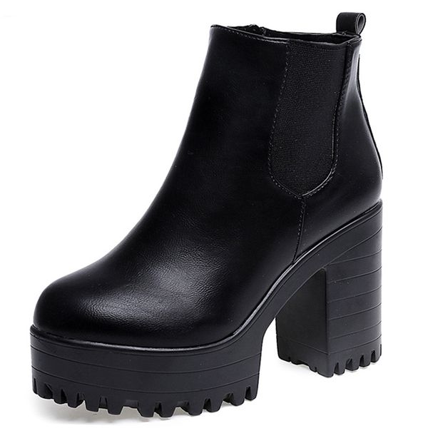 fashion autumn boots women pu leather shoes woman high heel ankle boots for women platfrom spring ladies shoes botas mujer, Black
fashion autumn boots women pu leather shoes woman high heel ankle boots for women platfrom spring ladies shoes botas mujer, Black