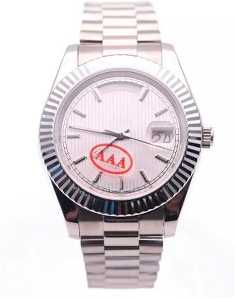 75 luxury men's watch daydate style white striped dial sapphire glass automatic movement 316l folding buckle stainless steel s, Slivery;brown
75 luxury men's watch daydate style white striped dial sapphire glass automatic movement 316l folding buckle stainless steel s, Slivery;brown
