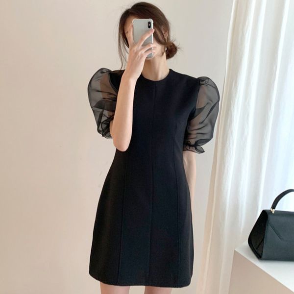 vestidos elegant solid mesh patchwork korean evening party dess women work fashion 2020 summer dresses, Black;gray
vestidos elegant solid mesh patchwork korean evening party dess women work fashion 2020 summer dresses, Black;gray