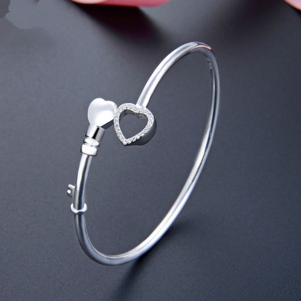 925 sterling silver jewelry fashion heart-shaped ladies bracelet jewelry adjustable bracelet factory direct 925 sterling silver, Golden;silver
925 sterling silver jewelry fashion heart-shaped ladies bracelet jewelry adjustable bracelet factory direct 925 sterling silver, Golden;silver