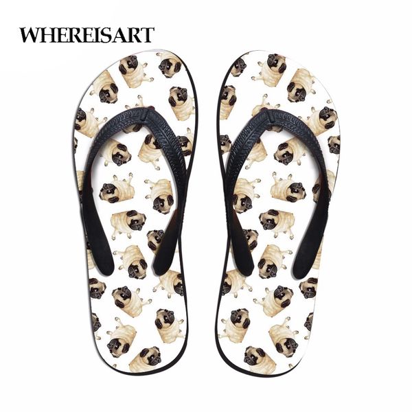 whereisart slippers women 2019 3d cute cartoon animal pug dog prints women's summer flats flip flops sandals for female casual, Black
whereisart slippers women 2019 3d cute cartoon animal pug dog prints women's summer flats flip flops sandals for female casual, Black