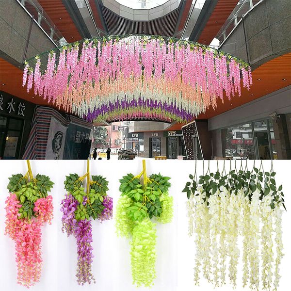 wholesale 12pcs rattan strip wisteria artificial flower vine for wedding home party kids room decoration diy craft fake flowers
wholesale 12pcs rattan strip wisteria artificial flower vine for wedding home party kids room decoration diy craft fake flowers