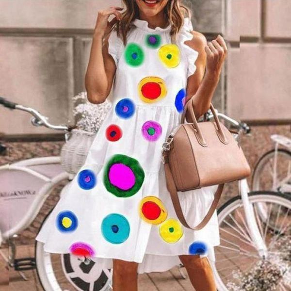colorful dots print elegant summer dress women robe daisy print dresses o neck butterfly sleeve vintage party dress vestido
colorful dots print elegant summer dress women robe daisy print dresses o neck butterfly sleeve vintage party dress vestido