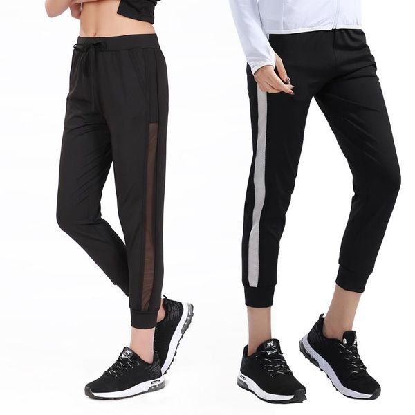 women yoga sports pants running exercise fitness gym quick dry training mesh with pocket ankle-length pants, White;red
women yoga sports pants running exercise fitness gym quick dry training mesh with pocket ankle-length pants, White;red