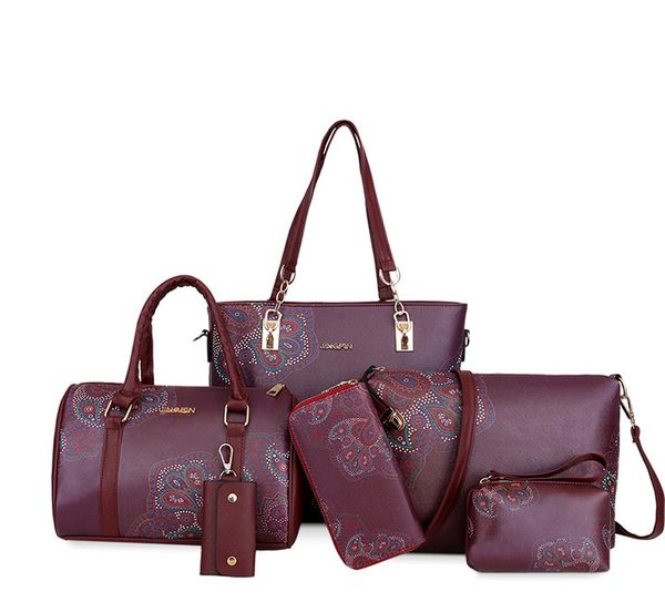 2020 women pu leather handbags women printed fashion bags 6 pieces set shoulder crossbody bags for big tote
2020 women pu leather handbags women printed fashion bags 6 pieces set shoulder crossbody bags for big tote