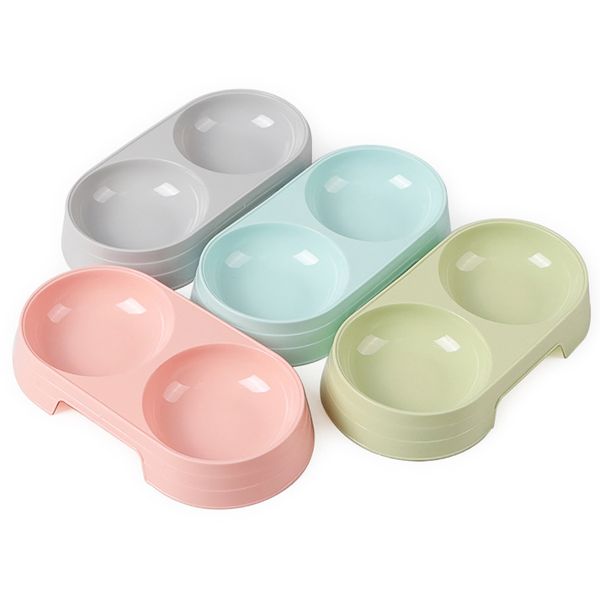 1pc plastic pet double bowls creative easy to clean bowl candy color pet food water feeder dog cat bowl pet feeding supplies
1pc plastic pet double bowls creative easy to clean bowl candy color pet food water feeder dog cat bowl pet feeding supplies