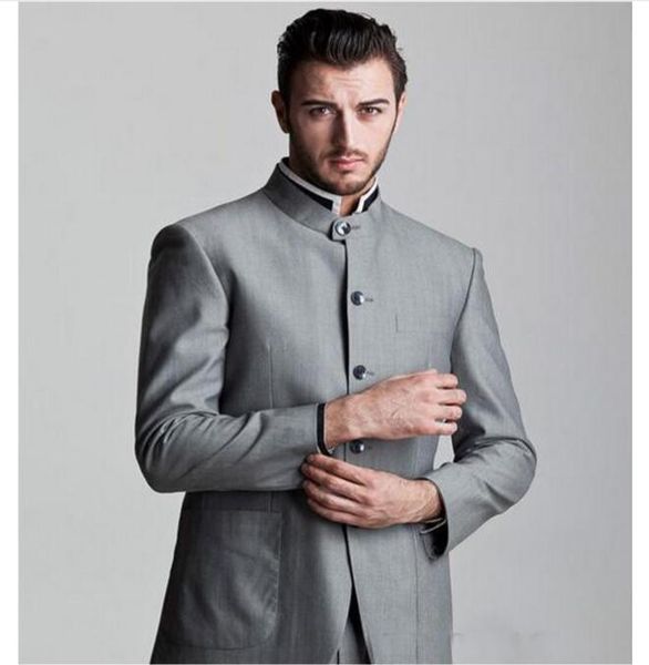 fashion gray stand roud collar men suits groom tuxedo groomsmen wedding bridegroom suit 2 pieces(jacket+pants, White;black
fashion gray stand roud collar men suits groom tuxedo groomsmen wedding bridegroom suit 2 pieces(jacket+pants, White;black
