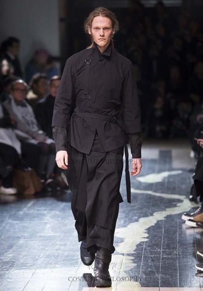 27-44 2018 new men's clothing gd hair stylist fashion catwalk samurai pants casual wide leg pants plus size costumes, Black
27-44 2018 new men's clothing gd hair stylist fashion catwalk samurai pants casual wide leg pants plus size costumes, Black