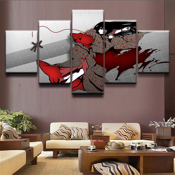 hd print poster canvas wall art home decor 5 pieces anime death note jigoku shojo paintings living room modular picture framewok
hd print poster canvas wall art home decor 5 pieces anime death note jigoku shojo paintings living room modular picture framewok