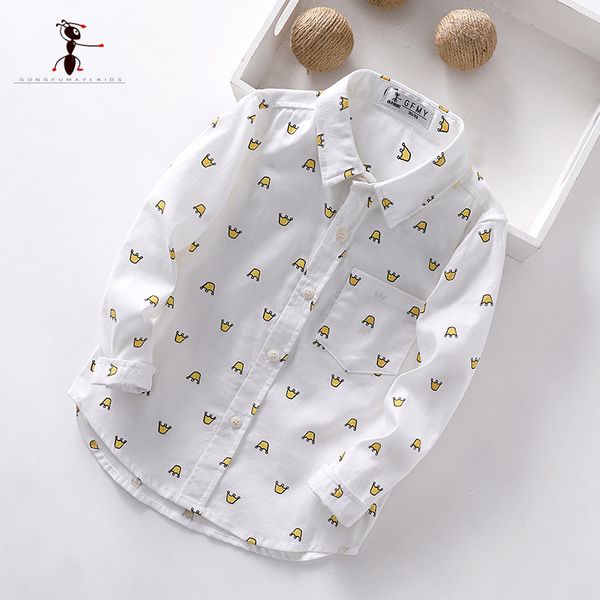 ant 2019 autumn casual full sleeve turn-down collar printing 100% cotton children's shirts 24m baby boy shirt, White;black
ant 2019 autumn casual full sleeve turn-down collar printing 100% cotton children's shirts 24m baby boy shirt, White;black