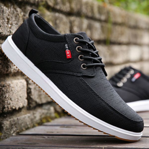 men casual shoes 2019 canvas shoes men breathable casual canvas walking chaussure homme factory sales, Black
men casual shoes 2019 canvas shoes men breathable casual canvas walking chaussure homme factory sales, Black