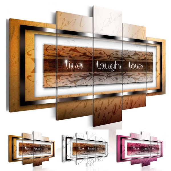 fashion wall art canvas painting 5 pieces white brown purple abstract pattern live laugh love modern home decoration, no frame
fashion wall art canvas painting 5 pieces white brown purple abstract pattern live laugh love modern home decoration, no frame